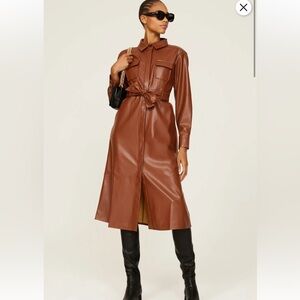 Marissa Webb Chestnut Leather Jacket
